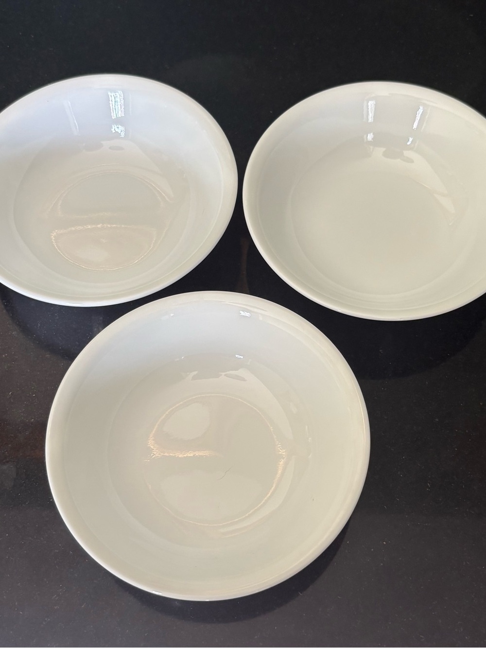 Corelle by Corning White Winter Frost Fruit/Berry Bowls Set of 3